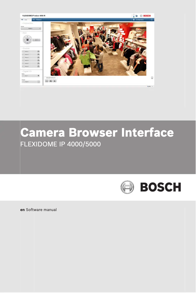 Page 1 de la notice Manuel utilisateur Bosch FLEXIDOME IP