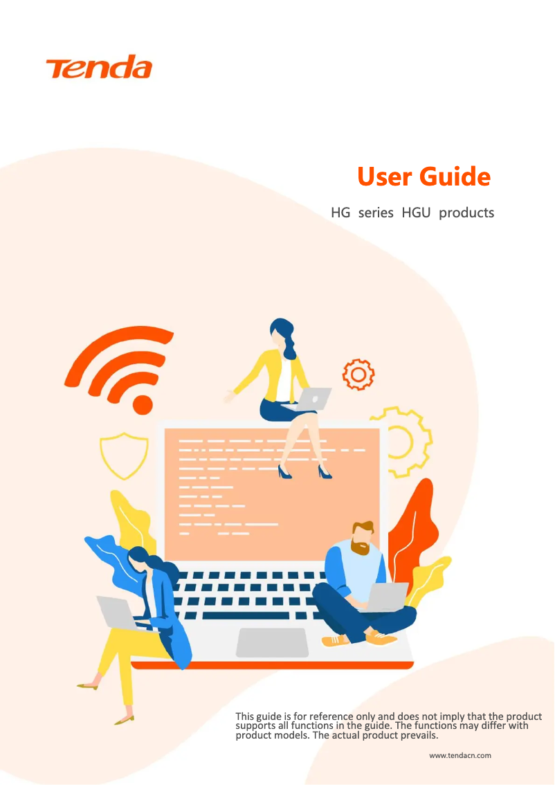 Page 1 of the manual User Manual Tenda HG10C