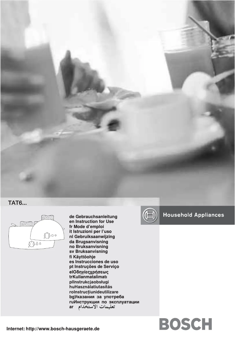 Page 1 de la notice Manuel utilisateur Bosch TAT6104NGB