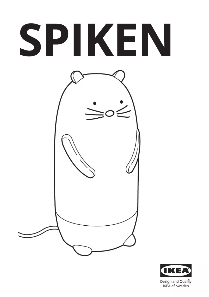 Page 1 de la notice Instructions / montage Ikea SPIKEN