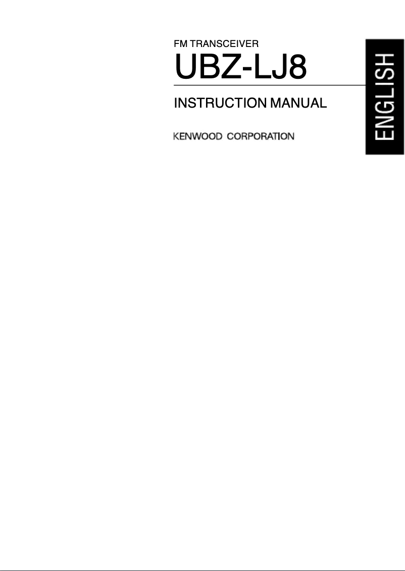Page 1 de la notice Manuel utilisateur Kenwood PMR446