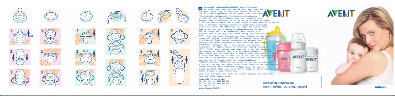 Page 1 de la notice Manuel utilisateur Philips AVENT Airflex SCF640
