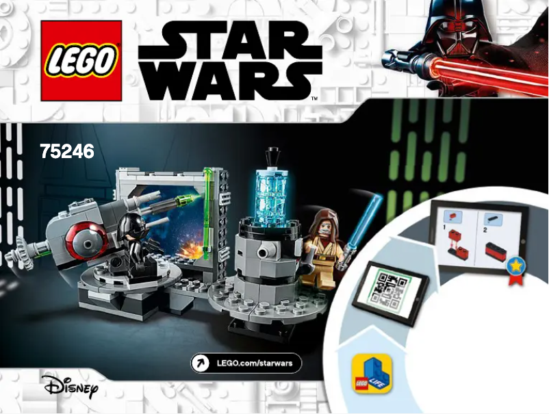 Page 1 de la notice Consignes visuelles Lego Star Wars 75246