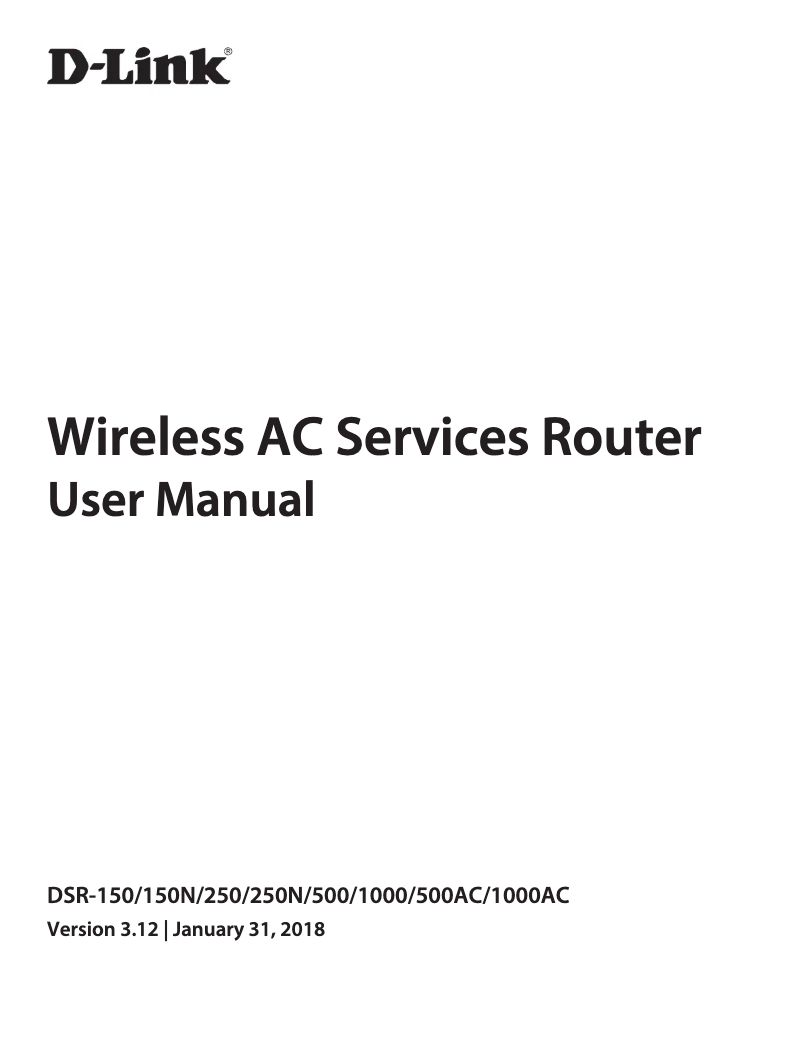 Página 1 del manual Manual de usuario D-Link DSR-1000N