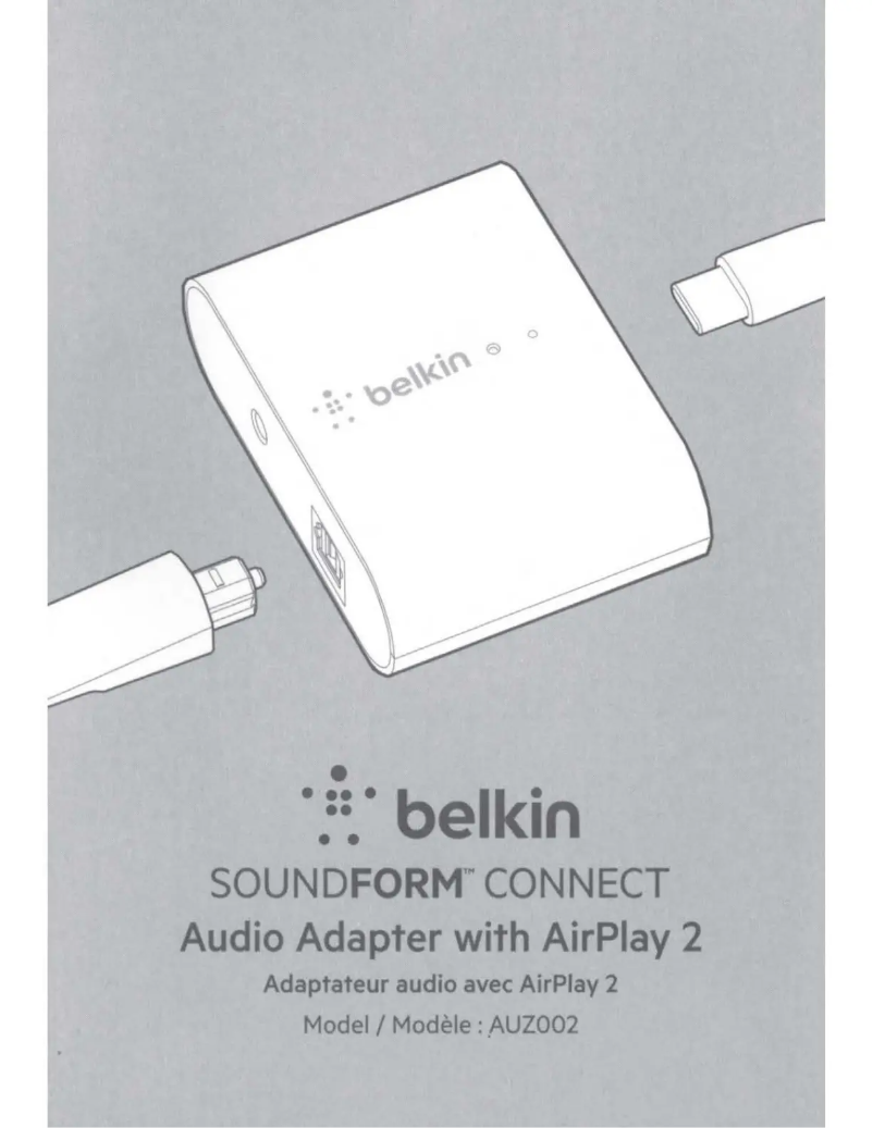 Page 1 of the manual User Manual Belkin Soundform Connect