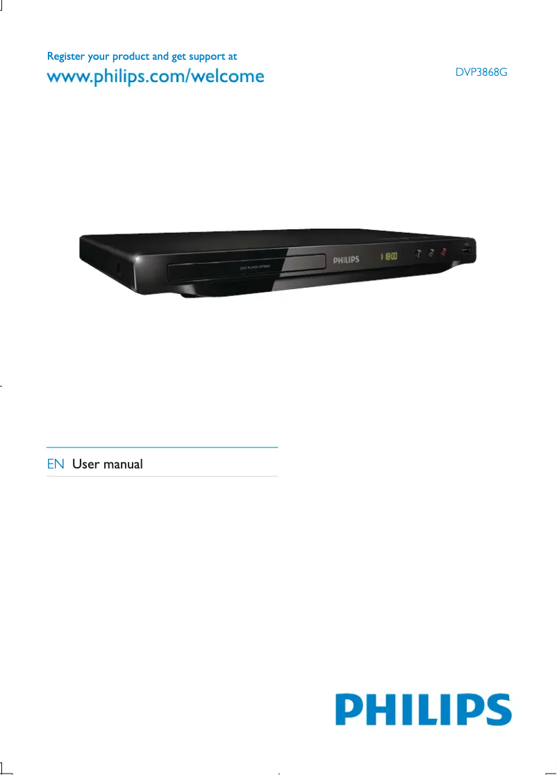 Page n°1 - Manuel utilisateur Philips DVP3868GX