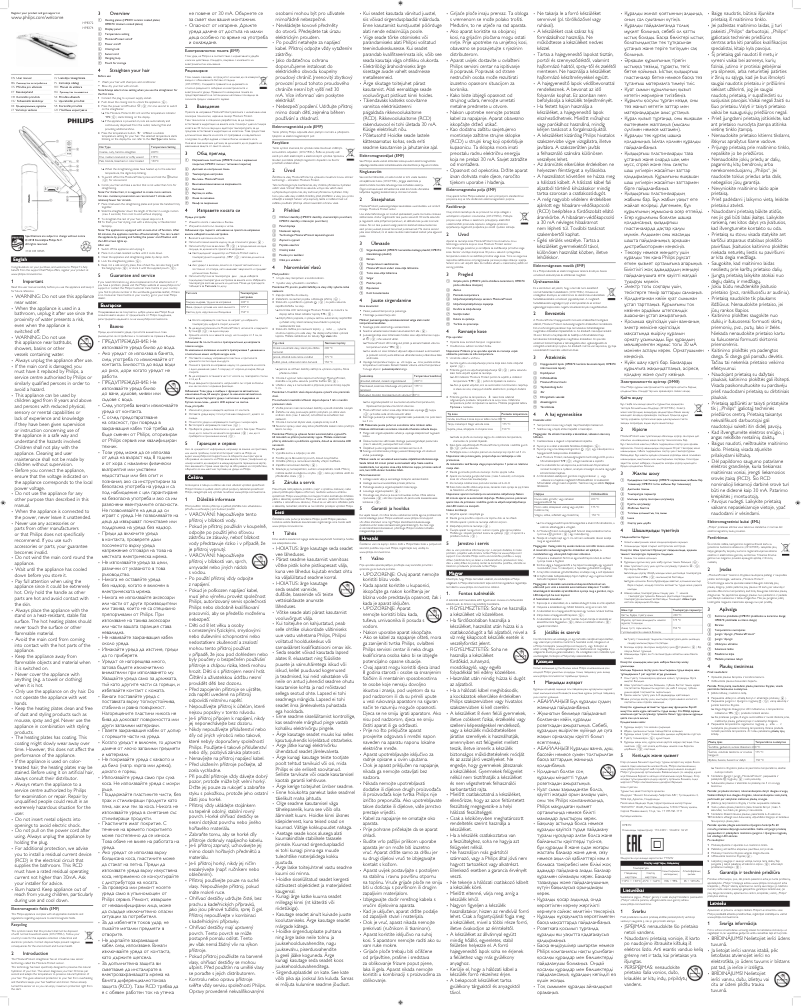 Page 1 de la notice Manuel utilisateur Philips MoistureProtect HP8374