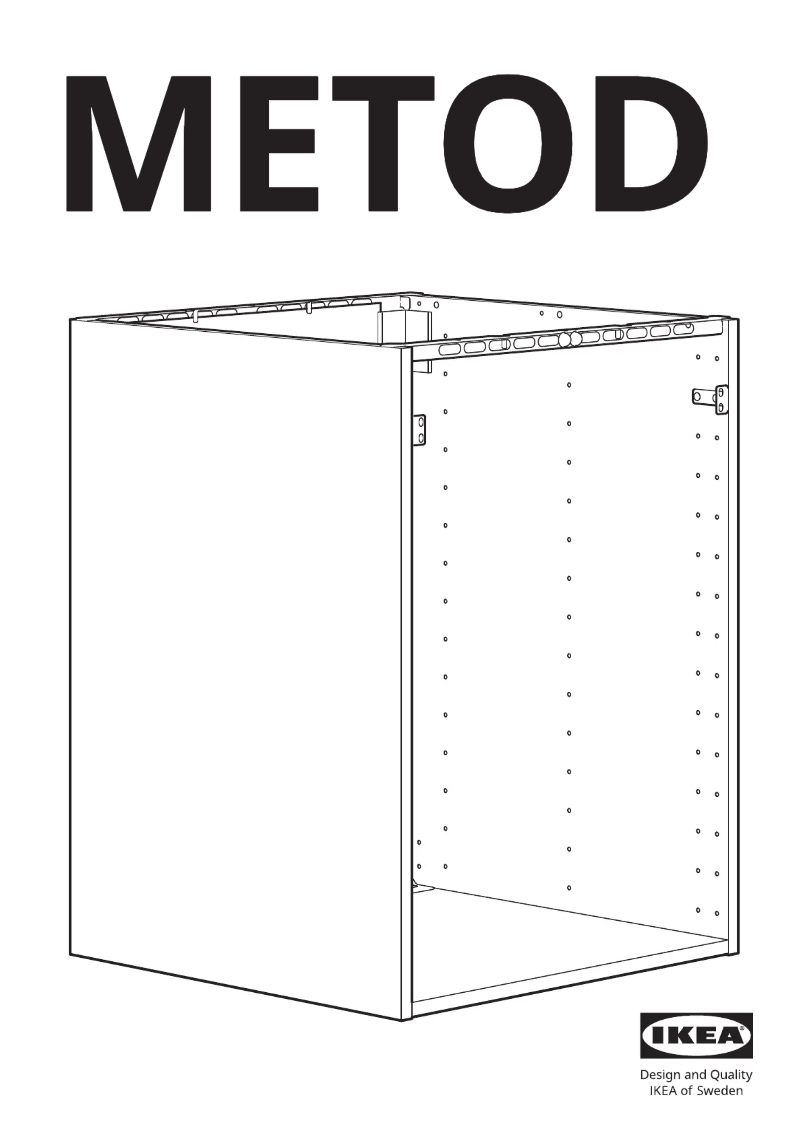 Page 1 de la notice Manuel utilisateur Ikea METOD 702.135.69