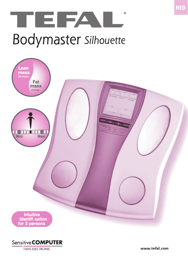 Page 1 of the manual User Manual Tefal BM7020 Bodymaster Silhouette