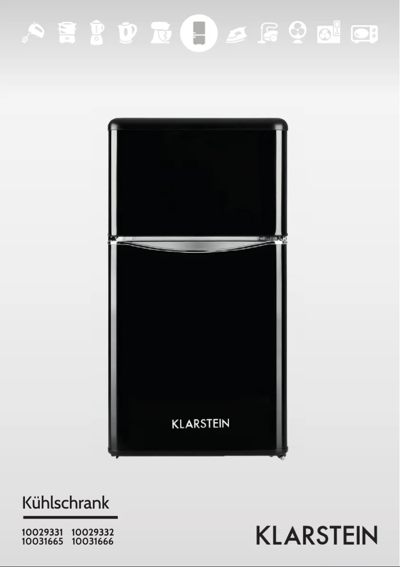 Page 1 de la notice Manuel utilisateur Klarstein 10029332