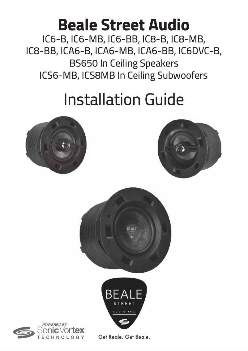 Page 1 de la notice Manuel utilisateur Beale ICS8-MB