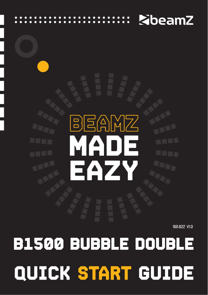 Page 1 de la notice Guide de démarrage rapide BeamZ B1500
