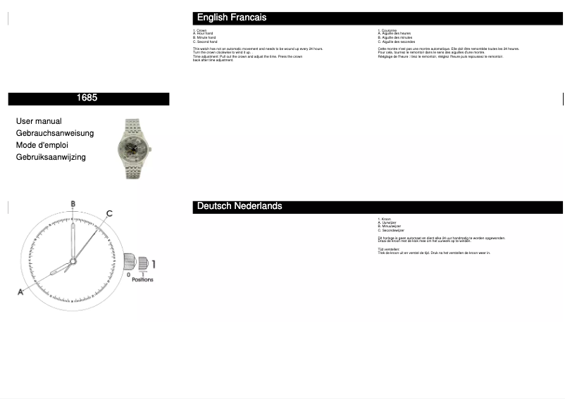 Page 1 of the manual User Manual Davis Logan 1685