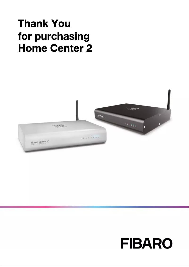 Página 1 del manual Manual de usuario Fibaro Home Center 2 FGHC2