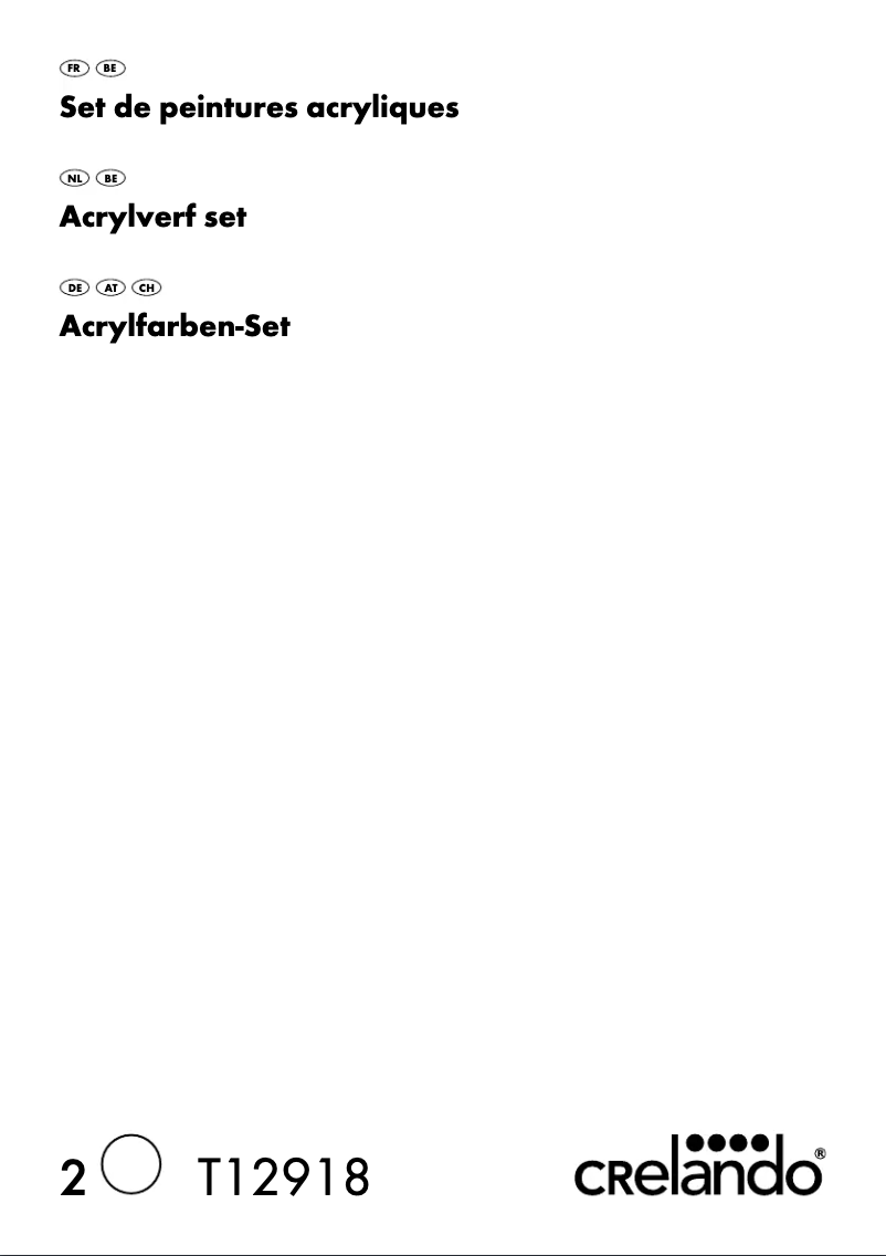 Page 1 de la notice Manuel utilisateur Crelando 89071