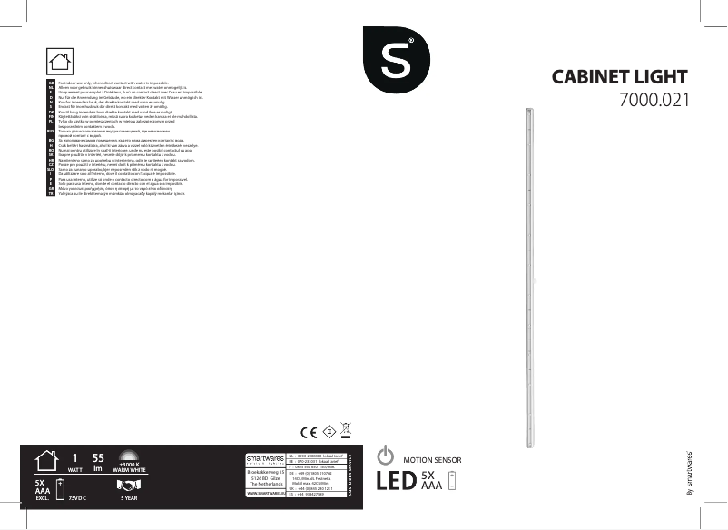 Page 1 de la notice Manuel utilisateur Smartwares 7000.021