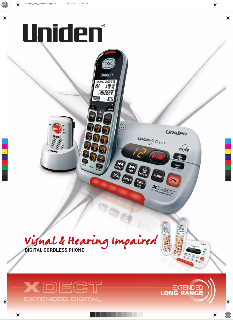 Página 1 del manual Folleto Uniden SS E37