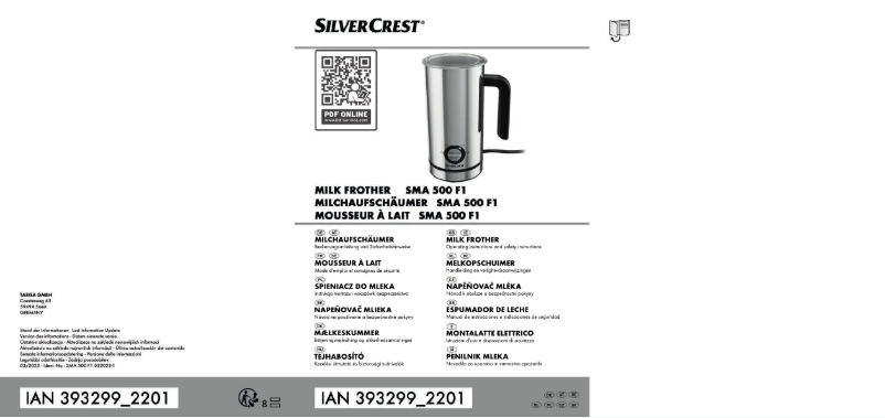 Page 1 de la notice Manuel utilisateur SilverCrest SMA 500 E1