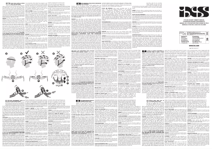 Page 1 de la notice Manuel utilisateur IXS TrailXC