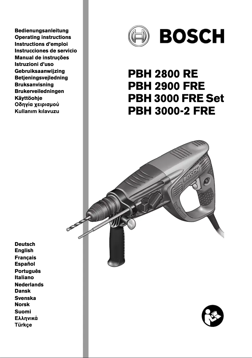 Page 1 of the manual User Manual Bosch PBH 3000 FRE