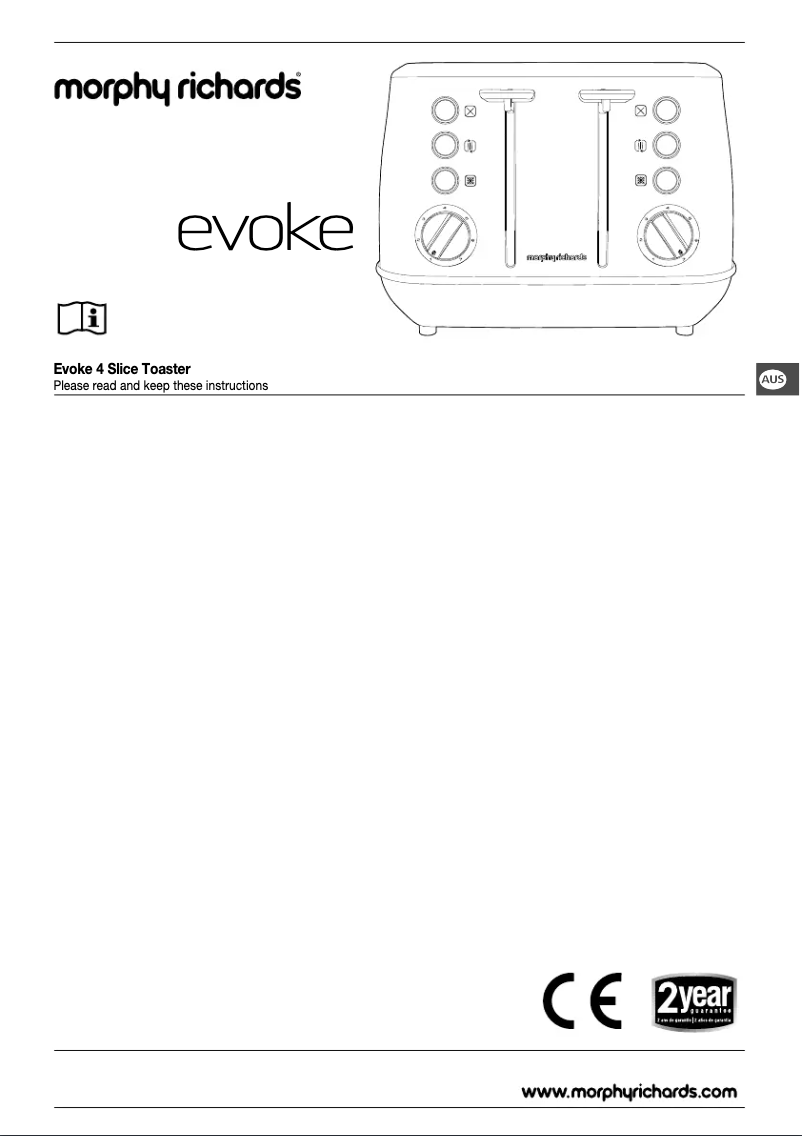Page 1 de la notice Manuel utilisateur Morphy Richards Evoke 240105