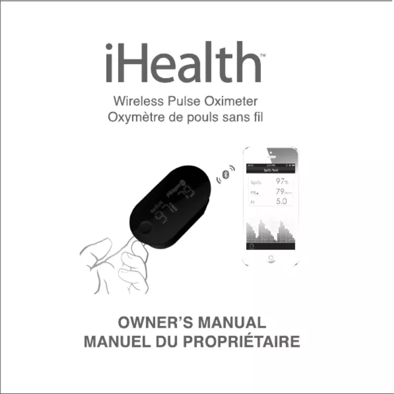 Page 1 de la notice Manuel utilisateur iHealth Wireless Pulse Oximeter PO3