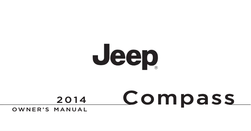 Page 1 de la notice Manuel utilisateur Jeep Compass (2014)