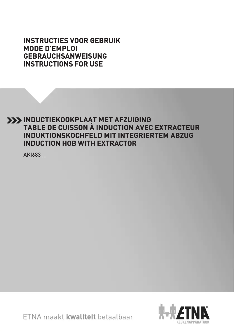 Page 1 de la notice Manuel utilisateur Etna AKI683ZT