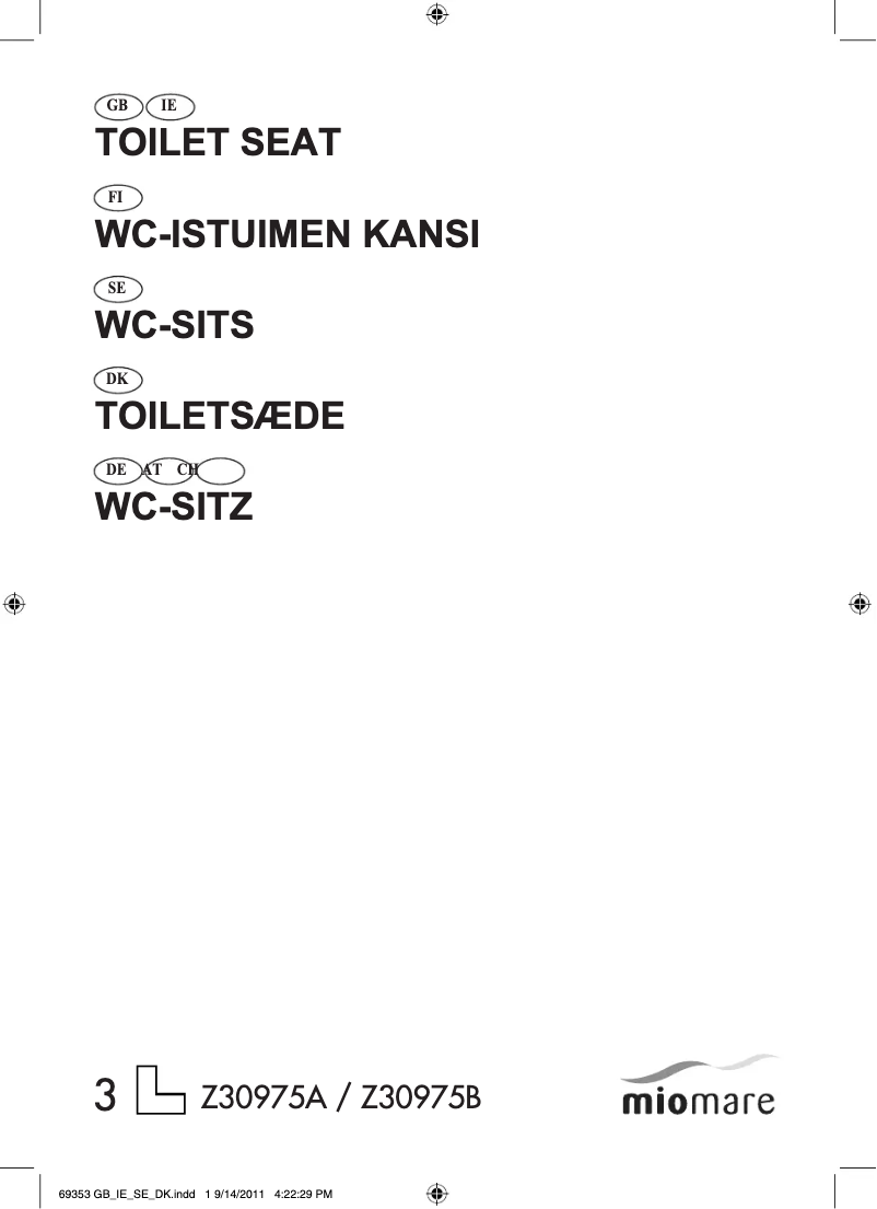 Page 1 de la notice Manuel utilisateur Miomare IAN 69353