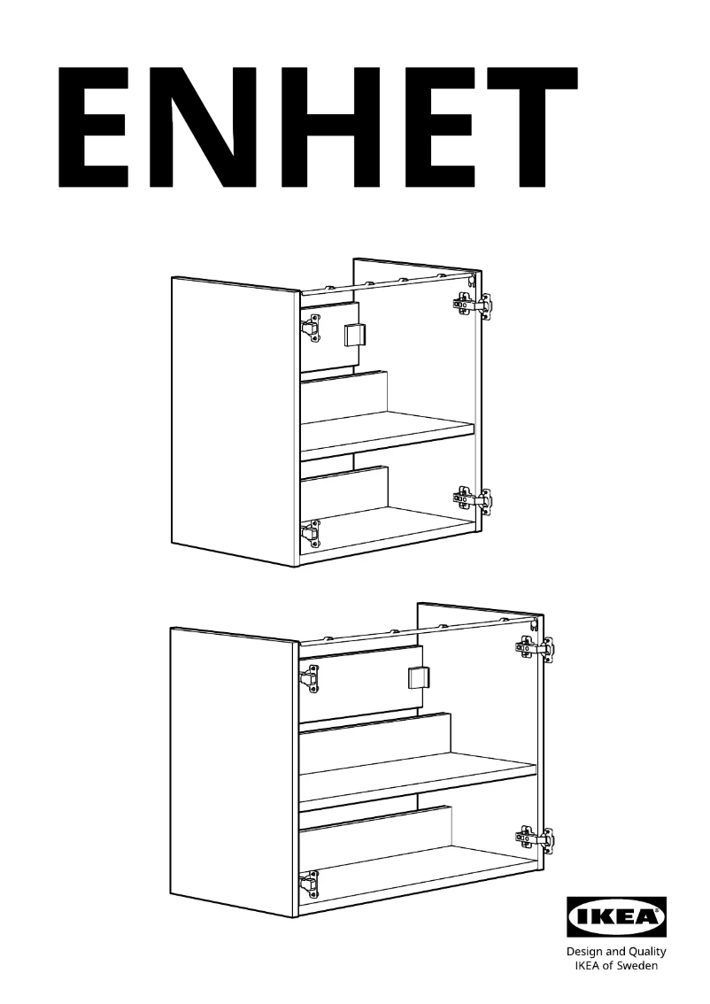 Page 1 de la notice Manuel utilisateur Ikea ENHET 004.405.89