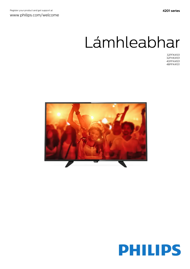 Page 1 de la notice Manuel utilisateur Philips 32PHK4101