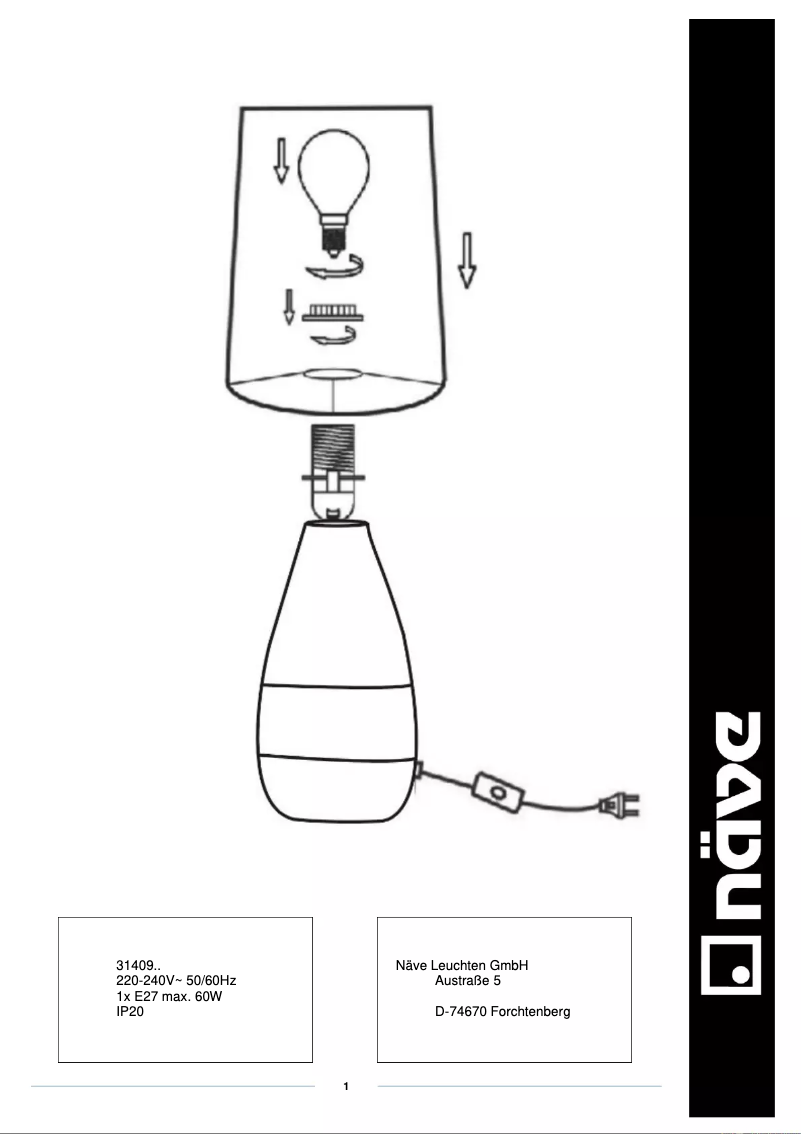 Página 1 del manual Manual de usuario Näve Carrara
