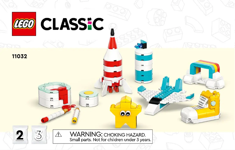 Page 1 de la notice Manuel utilisateur Lego Classic 11032