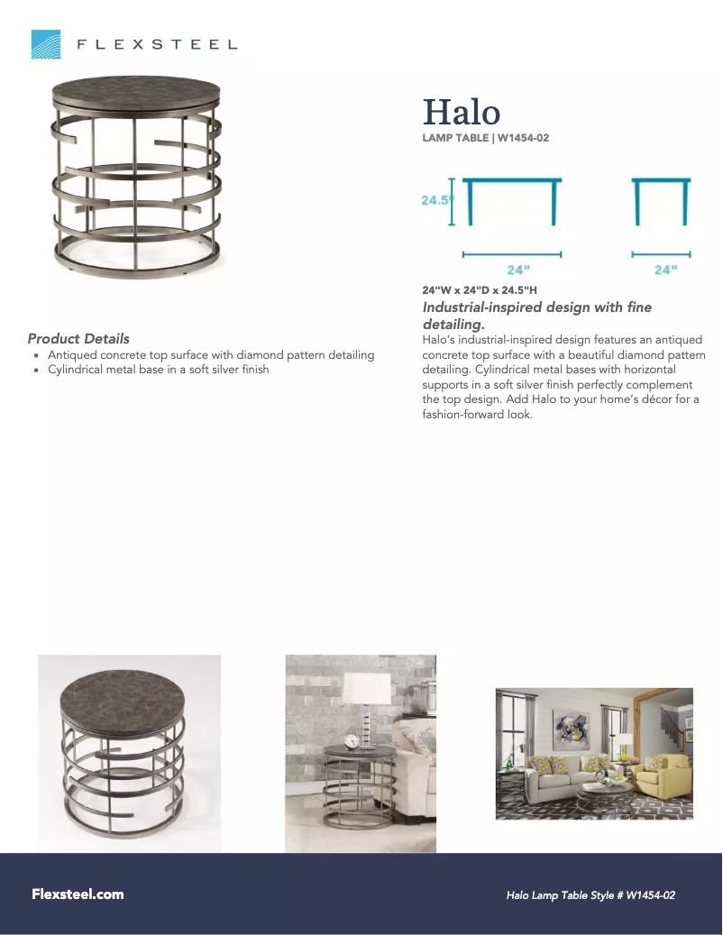 Page 1 de la notice Manuel utilisateur Flexsteel Halo W1454-02