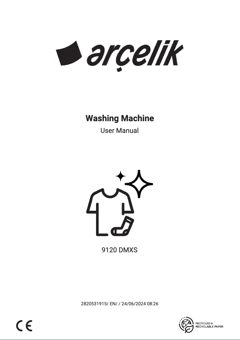 Page 1 de la notice Manuel utilisateur Arçelik 9120 DMXS