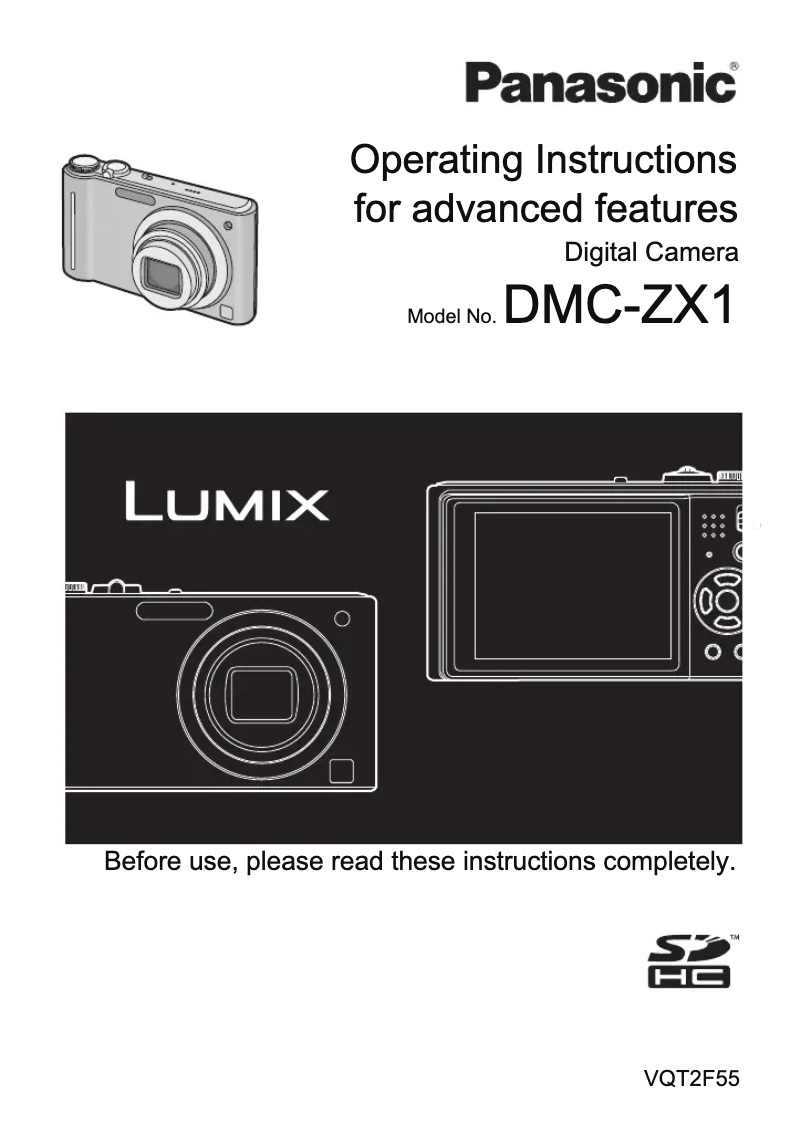 Page 1 of the manual User Manual Panasonic Lumix DMC-ZX1