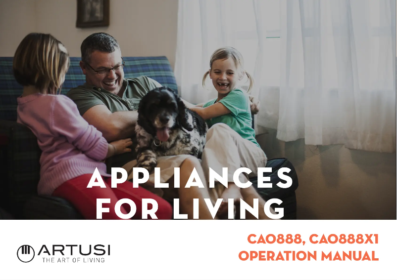 Page 1 de la notice Manuel utilisateur Artusi CAO888W