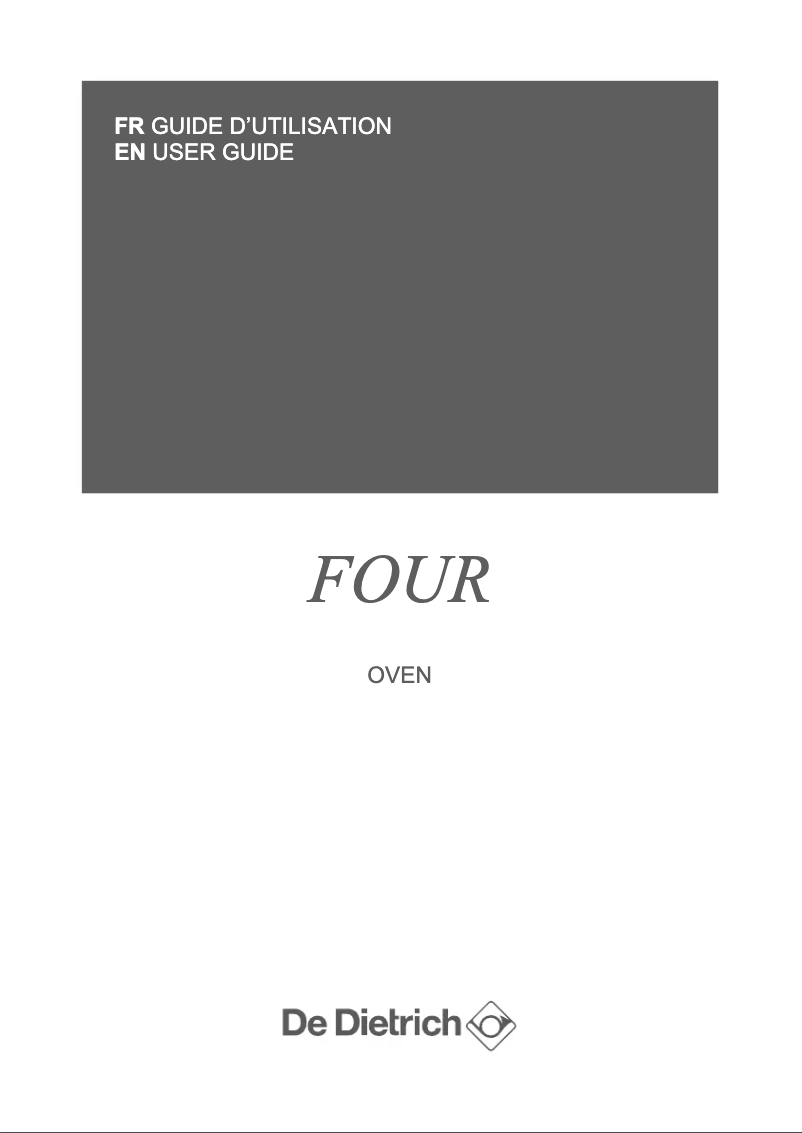 Page 1 de la notice Manuel utilisateur De Dietrich DKP7320X