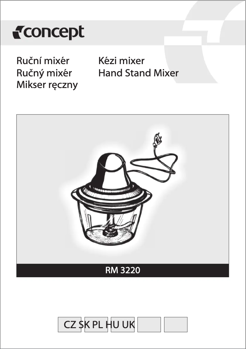 Página 1 del manual Manual de usuario Concept RM3220