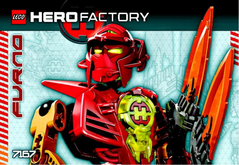 Page 1 de la notice Manuel utilisateur Lego Hero Factory 7167