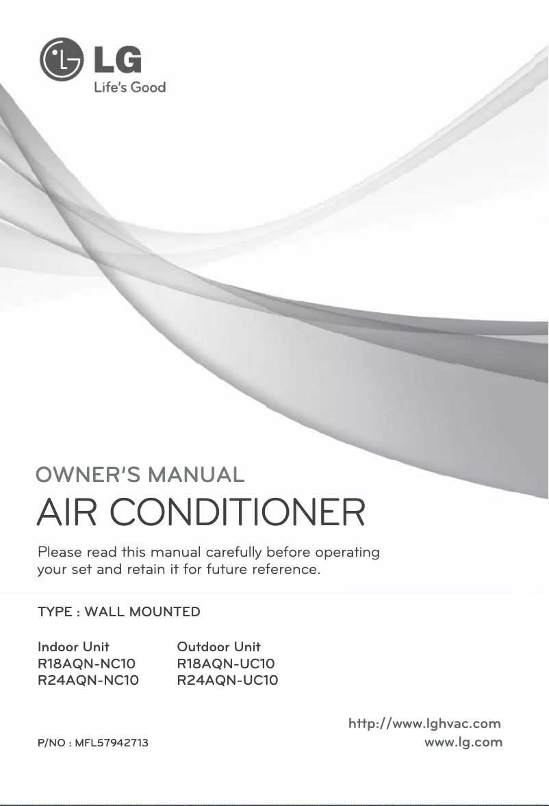 Page 1 de la notice Manuel utilisateur LG R24AQN-NC10