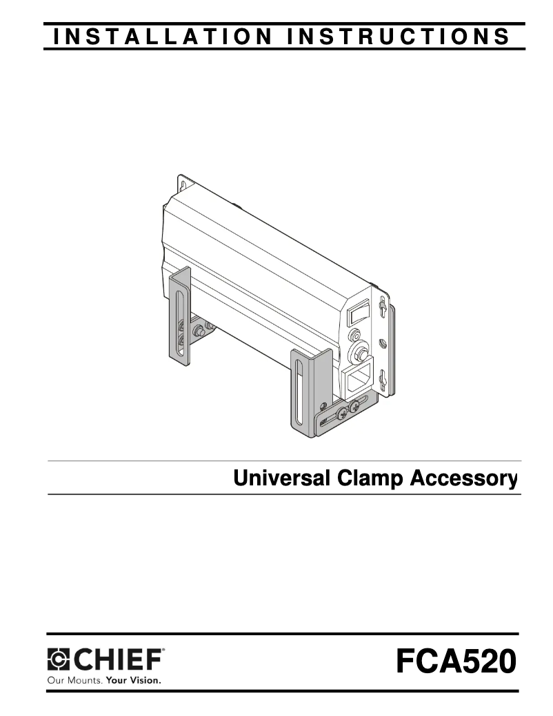 Página 1 del manual Manual de usuario Chief FCA520