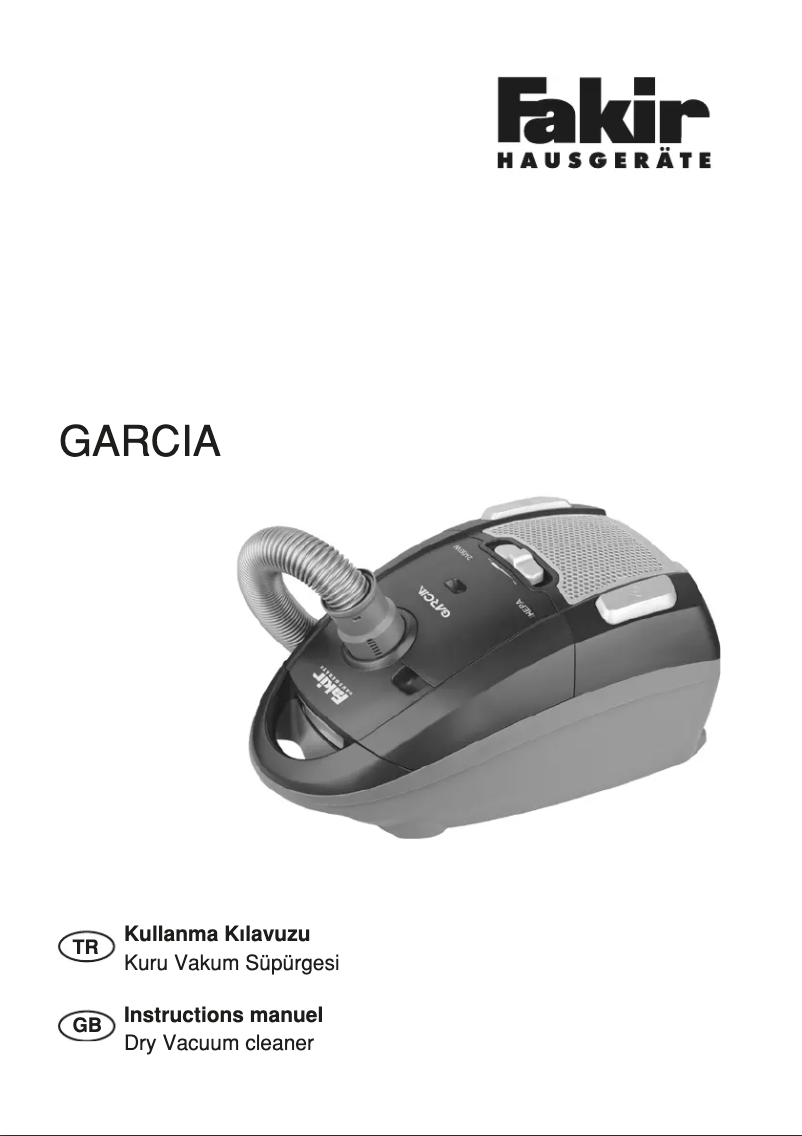 Página 1 del manual Manual de usuario Fakir Garcia