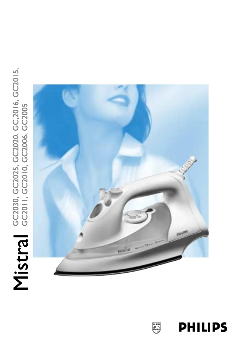 Page n°1 - Manuel utilisateur Philips Mistral GC2010