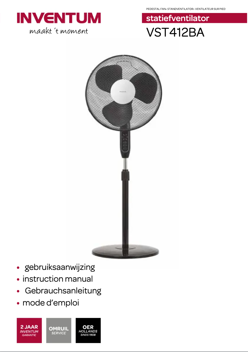 Page 1 de la notice Manuel utilisateur Inventum VST412BA