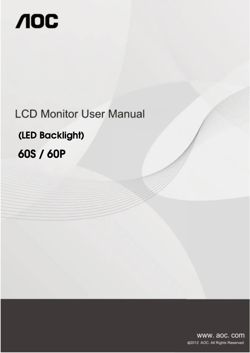 Página 1 del manual Manual de usuario AOC E960PRDA