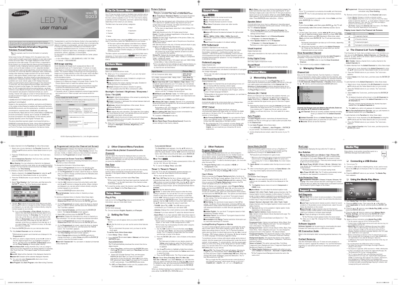 Página 1 del manual Manual de usuario Samsung UN40H5003