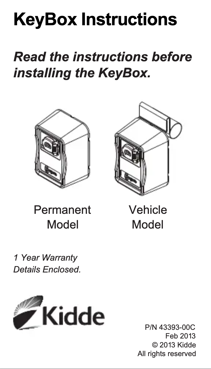 Page 1 de la notice Manuel utilisateur Kidde SupraMax Industrial