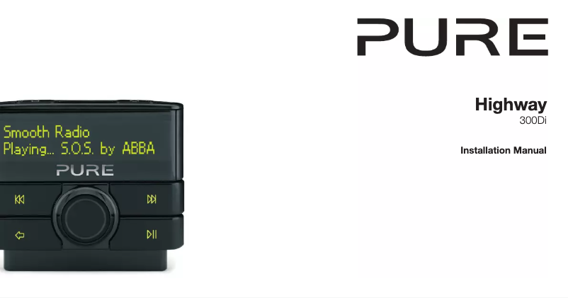 Page 1 de la notice Manuel utilisateur Pure Highway 300Di