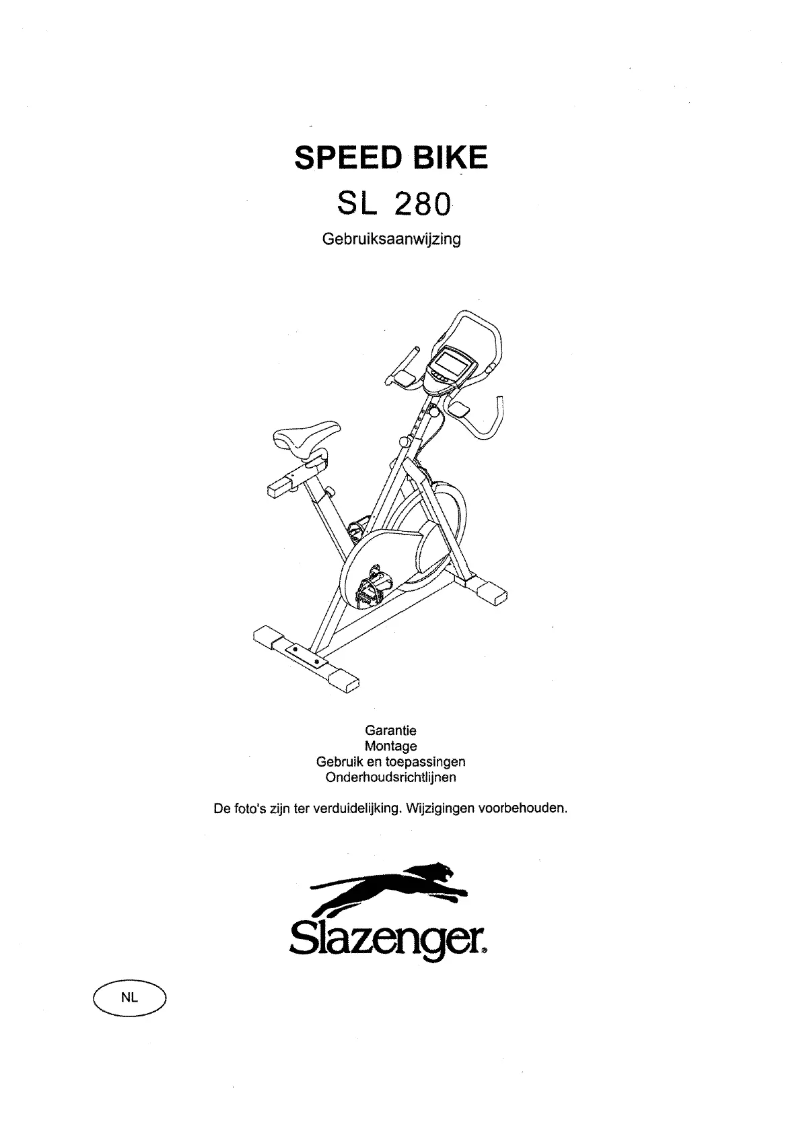 Page 1 de la notice Manuel utilisateur Slazenger SL 280